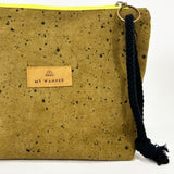 Drop portefeuille d'olive Defer / Fluor Zip