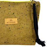 Drops Olive neceser/ Cartera cremallera fluor
