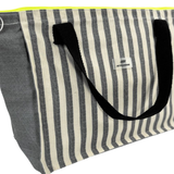 Grey Stripes Bolso de Viaje Mediano