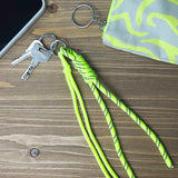Charm llavero para bolso amarillo fluor