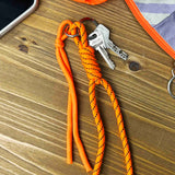 Charm llavero para bolso naranja fluor