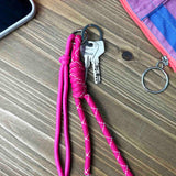 Charm llavero para bolso rosa