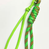 Charm llavero para bolso verde fluor