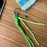 Charm llavero para bolso verde fluor