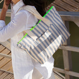 Marineblaue Shopper-Tasche