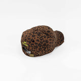 Gorra lavada animal print marrón