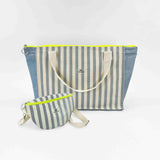 Pack Navy Stripes Viaje Bolso cabina Mediano + Riñonera