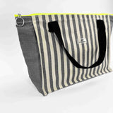 Grey Stripes Bolso de Viaje Mediano