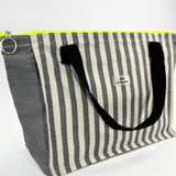Graue Streifen Maxi Big Bag Journey