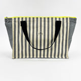Graue Streifen Maxi Big Bag Journey