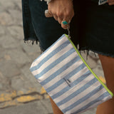 Navy Stripes Neceser Mujer Repelente