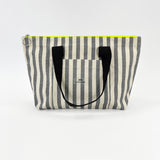 Bag de rayures grises Small Small