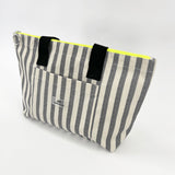 Bag de rayures grises Small Small
