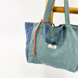 Bolsa Shopper Pack de Linho Verde e <tc>Nécessaire</tc>