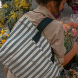Bag de rayures grises Small Small