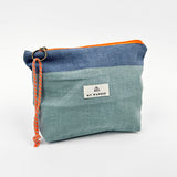 Green Linen <tc>Pack</tc> Shopper Bag and <tc>Toiletry Bag</tc>